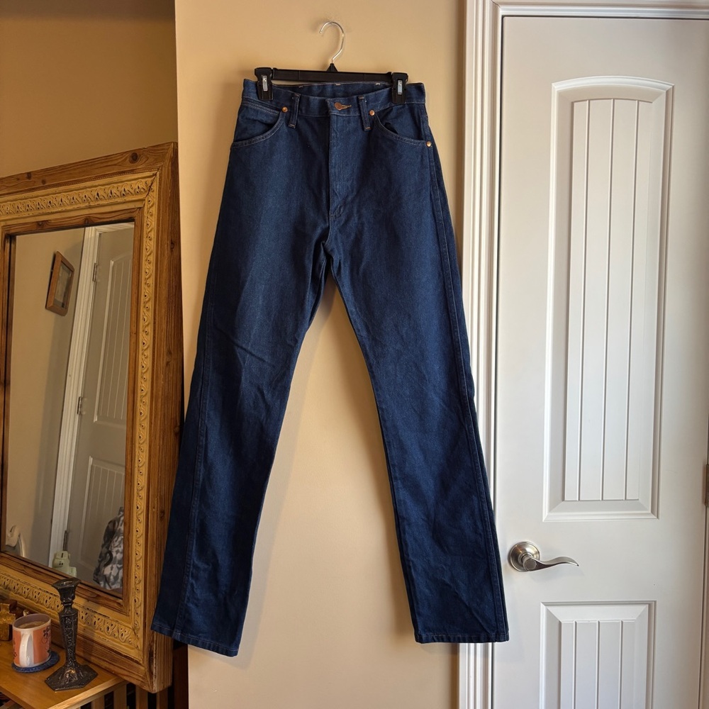Wrangler Dark Blue Straight Leg Jeans